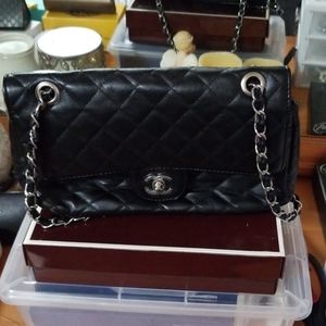 Charming Charlie black and silver purse